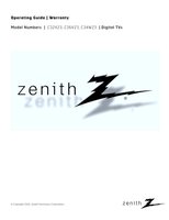 Zenith C32V23 C34W23 C36V23 TV Operating Manual